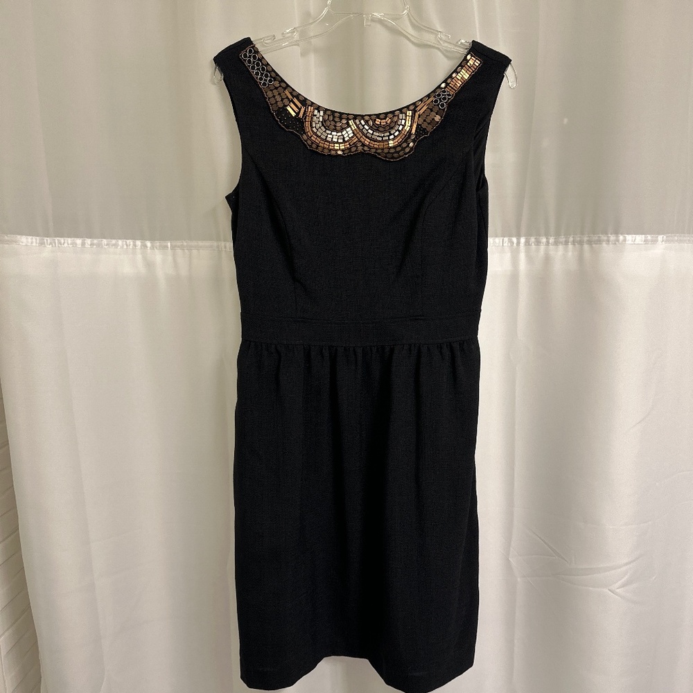 Ellen Tracy beaded shift dress
